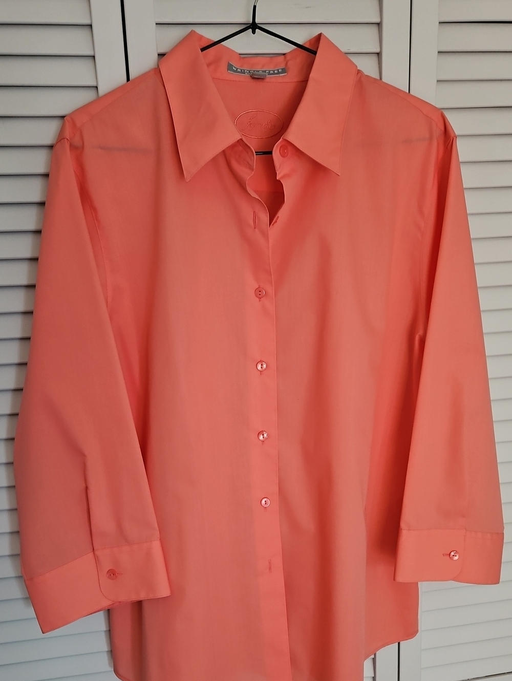 FOXCROFT WRINKLE FREE BUTTON FRONT BLOUSE SZ 16